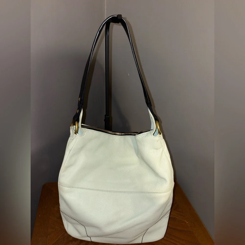 orYANY Cream and Tan Hobo Bag